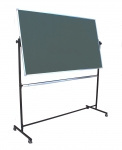 Tablica typu A, zielona, na stojaku, obrotowa 1,0 m x 1,70
