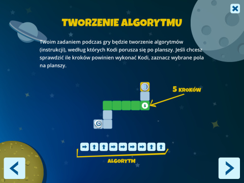 Aplikacja do Smartfloor - Kosmiczna Przygoda