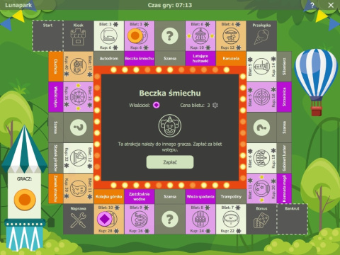 Aplikacja do Smartfloor - Lunapark