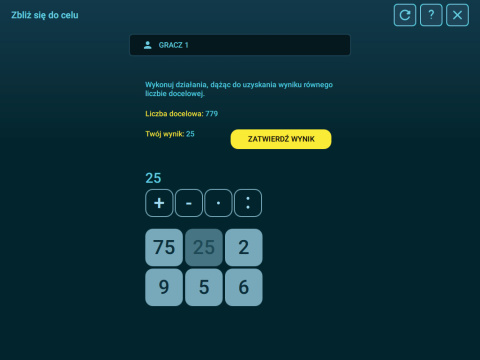 Pakiet aplikacji do Smartfloor - Bitwy logiczne