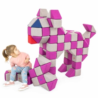 Klocki magnetyczne JollyHeap Joy Pies LILI - 150 szt