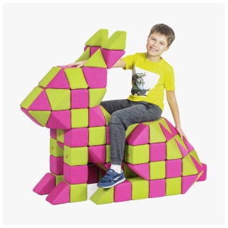 Klocki magnetyczne JollyHeap Joy Zając BONNIE - 150 szt