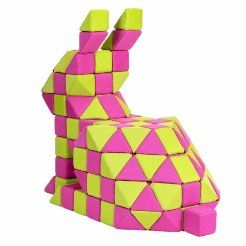 Klocki magnetyczne JollyHeap Joy Zając BONNIE - 150 szt