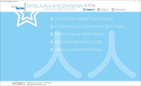 GoSense. Dyskalkulia rozwojowa GoSense. Dyskalkulia rozwojowa