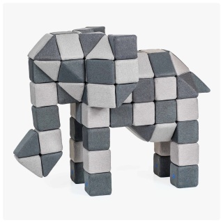 Klocki magnetyczne JollyHeap Creative Słoń ELIOT - 100 szt