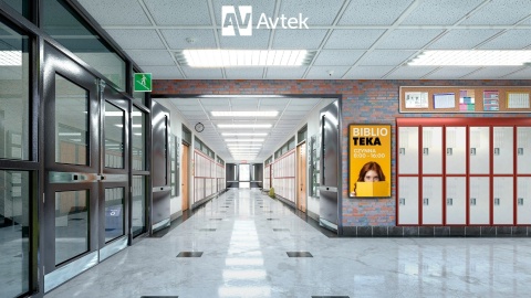 Cyfrowa gazetka szkolna Avtek DS 55" - monitor + wieczysta licencja + montaż VAT 0%