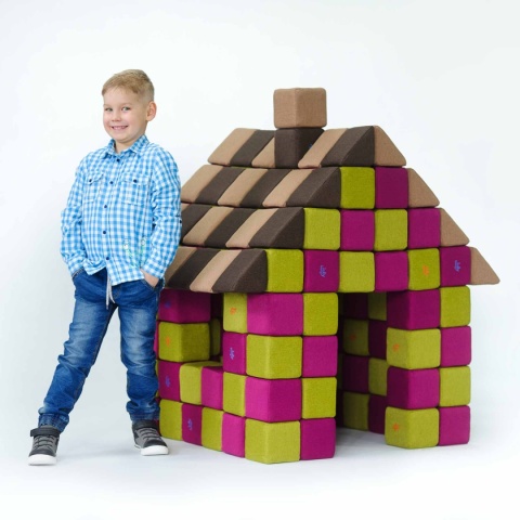 Klocki magnetyczne JollyHeap Joy Domek Little House - 150 szt