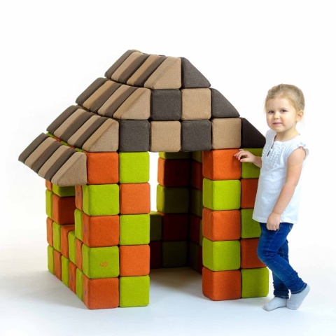 Klocki magnetyczne JollyHeap Joy Domek Little House - 150 szt