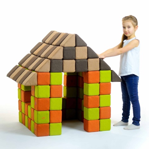 Klocki magnetyczne JollyHeap Joy Domek Little House - 150 szt