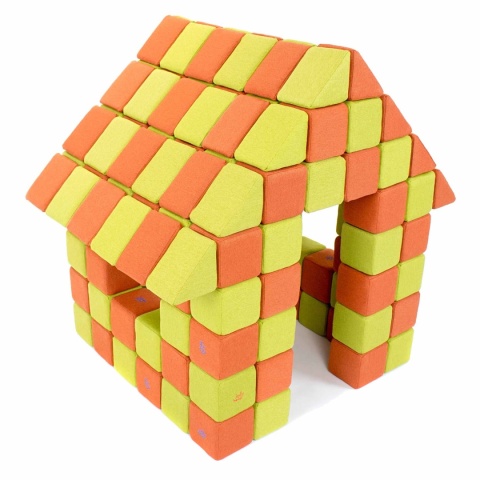 Klocki magnetyczne JollyHeap Joy Domek Little House - 150 szt
