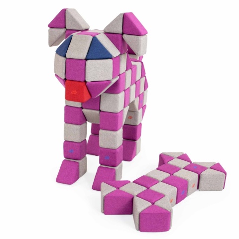 Klocki magnetyczne JollyHeap Joy Pies LILI - 150 szt
