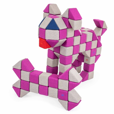 Klocki magnetyczne JollyHeap Joy Pies LILI - 150 szt