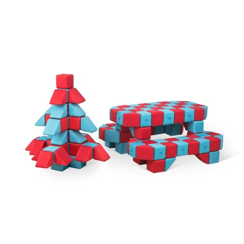 Klocki magnetyczne JollyHeap Zestaw Joy - zabawka do terapii SI - 150 szt