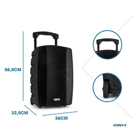 Kolumna aktywna mobilna BT 10” Vonyx