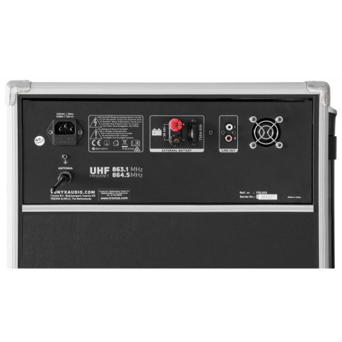 Kolumna mobilna z odtwarzaczem CD i mikrofonami Vonyx