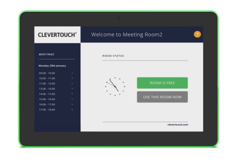 Clevertouch Live Rooms 2 10” Panel – Inteligentny system rezerwacji sal konferencyjnych