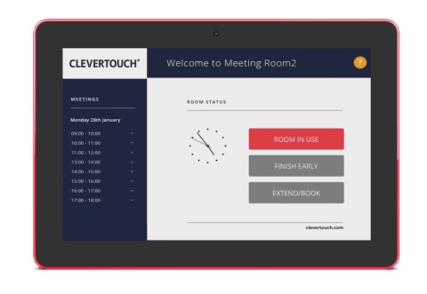 Clevertouch Live Rooms 2 10” Panel – Inteligentny system rezerwacji sal konferencyjnych