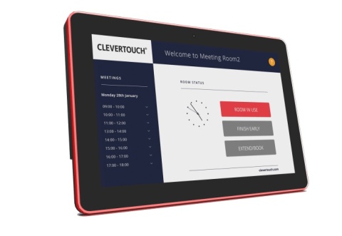Clevertouch Live Rooms 2 10” Panel – Inteligentny system rezerwacji sal konferencyjnych