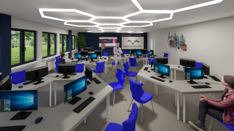 Nowoczesna pracownia komputerowa AIO dla szkół – 10 stanowisk +1 | wersja kompleksowa