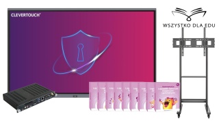 Zestaw Logopedia Spectrum Expert - monitor interaktywny Clevertouch 65" + Komputer OPS + programy EDU VAT 0%