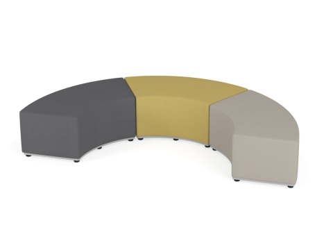 Zestaw puf Tobo 15 zielony, tkanina Meditap, siedzisko wys. 21cm