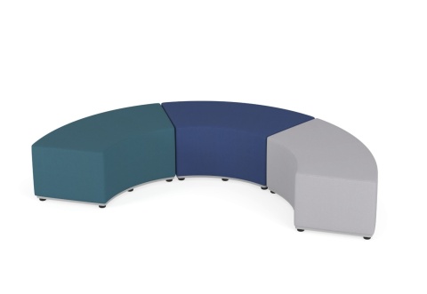 Zestaw puf Tobo 15 zielony, tkanina Meditap, siedzisko wys. 21cm