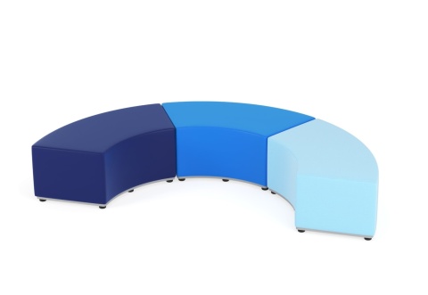 Zestaw puf Tobo 15 zielony, tkanina Meditap, siedzisko wys. 21cm
