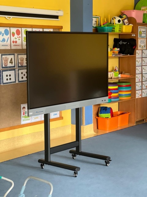 Stojak mobilny WszystkoDlaEdu do monitorów i TV 50”–90”