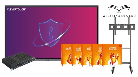 Zestaw Logopedia MAX - monitor interaktywny Clevertouch 65" + Komputer OPS + programy EDU VAT 0%