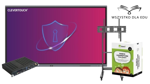 Zestaw Logopedia Expert - monitor interaktywny Clevertouch 65" + Komputer OPS + programy EDU VAT 0%
