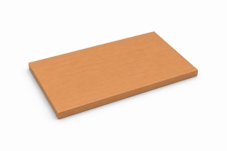Blat stolika szkolnego 1-os. laminat HPL 75 x 50 cm, obrzeże PCV 2 mm - BUK