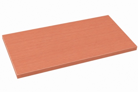 Blat stolika szkolnego 2-os. 130 x 50 cm, obrzeże PCV 2 mm - WIŚNIA