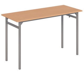 Blat stolika szkolnego 2-os. laminat HPL 130 x 50 cm, obrzeże PCV 2 mm - BUK