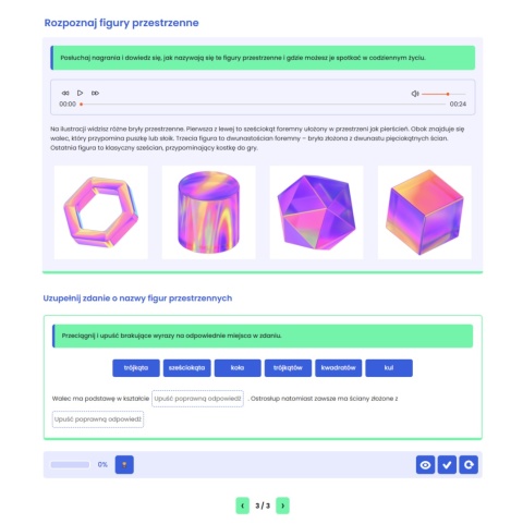 Interaktywna lekcja wygenerowana przez sztuczną inteligencję EdTool