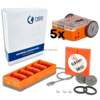 Edison V3 - Pakiet edukacyjny (5 szt robotów)