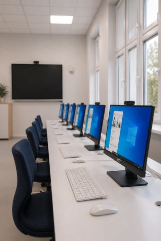 Nowoczesna pracownia komputerowa AIO dla szkół - 15 stanowisk +1 | wersja sprzętowa