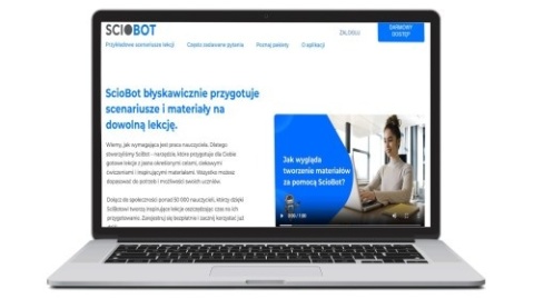 „Platforma edukacyjna AI dla nauczycieli Sciobot”