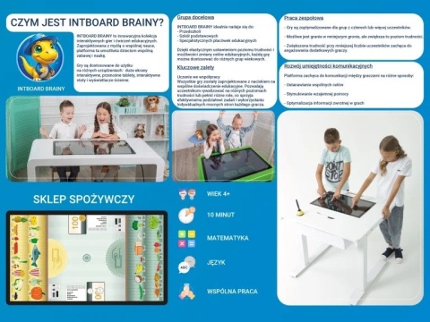 Stół interaktywny INTBOARD ZABAVA N43 z instalowanym Windows | Intel Core i5 | 16 GB RAM | VAT 0%