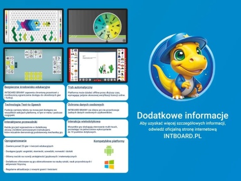 Stół interaktywny INTBOARD ZABAVA N43 z instalowanym Windows | Intel Core i5 | 16 GB RAM | VAT 0%