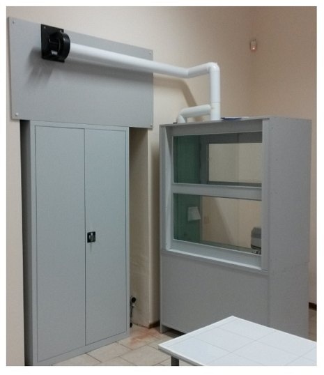 Szafa na odczynniki 180x80x48 (z wyciągiem elektrycznym)
