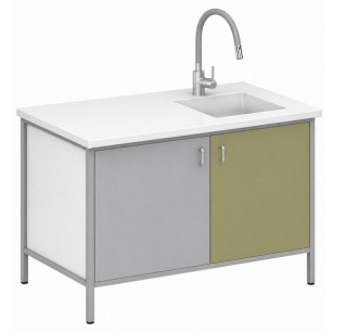 Szafka laboratoryjna przyścienna 120x60x85 (ze zlewem)