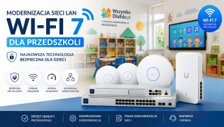 Wi-Fi 7 PRO dla Przedszkola - profesjonalna sieć Wi-Fi z pełnym wdrożeniem