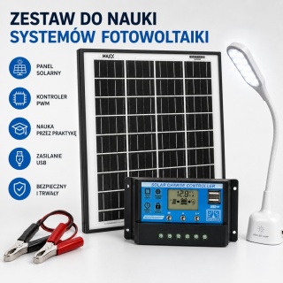 Zestaw do nauki eksploatacji systemów energii odnawialnej - 5 stanowisk