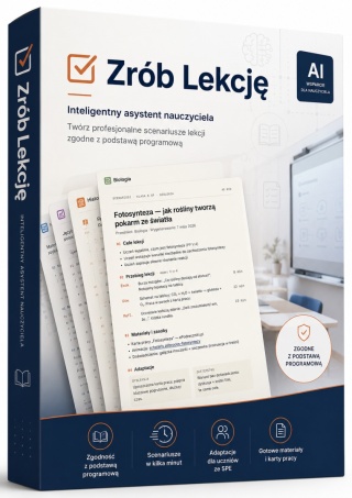 ZróbLekcję AI - generator scenariuszy lekcji zgodnych z podstawą programową - pakiet 1200 scenariuszy - premiera sierpień 2026