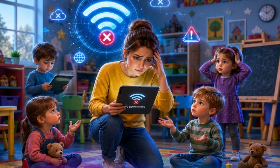 Wi-Fi w przedszkolu nie działa? Problem, który blokuje cyfrową edukację najmłodszych