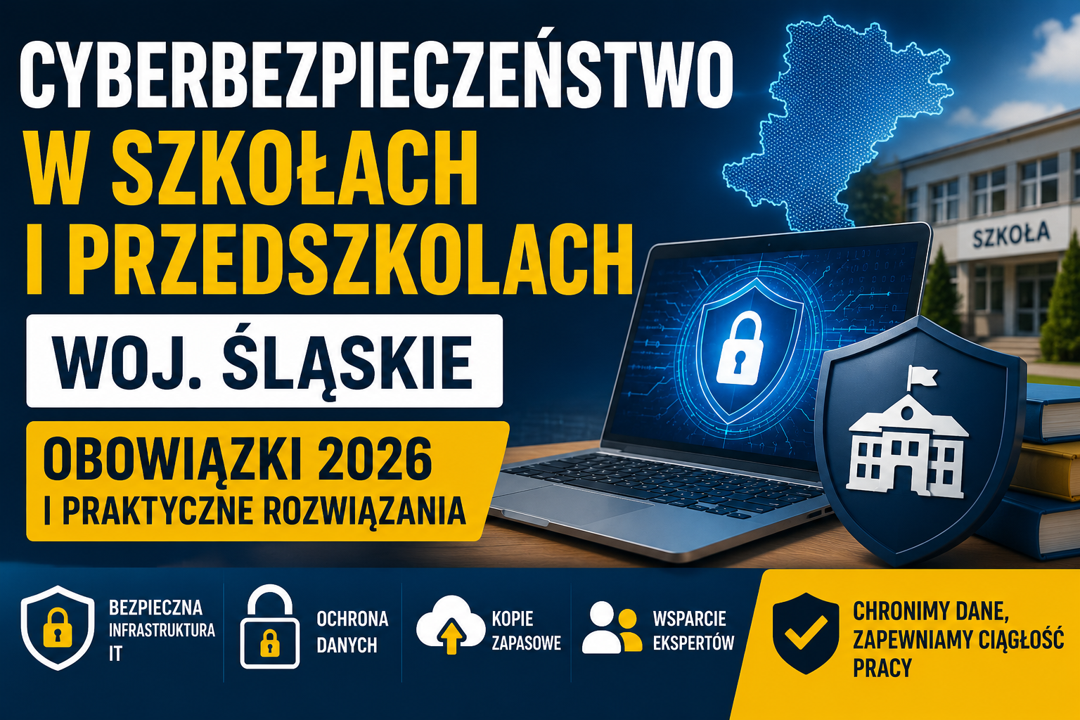 Cyberbezpieczeństwo w szkołach i przedszkolach w województwie śląskim - jak przygotować placówkę do nowych wymagań?